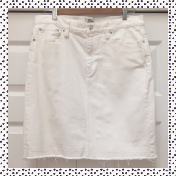 J. Crew Dresses & Skirts - JCrew white denim mini. FLASH SALE